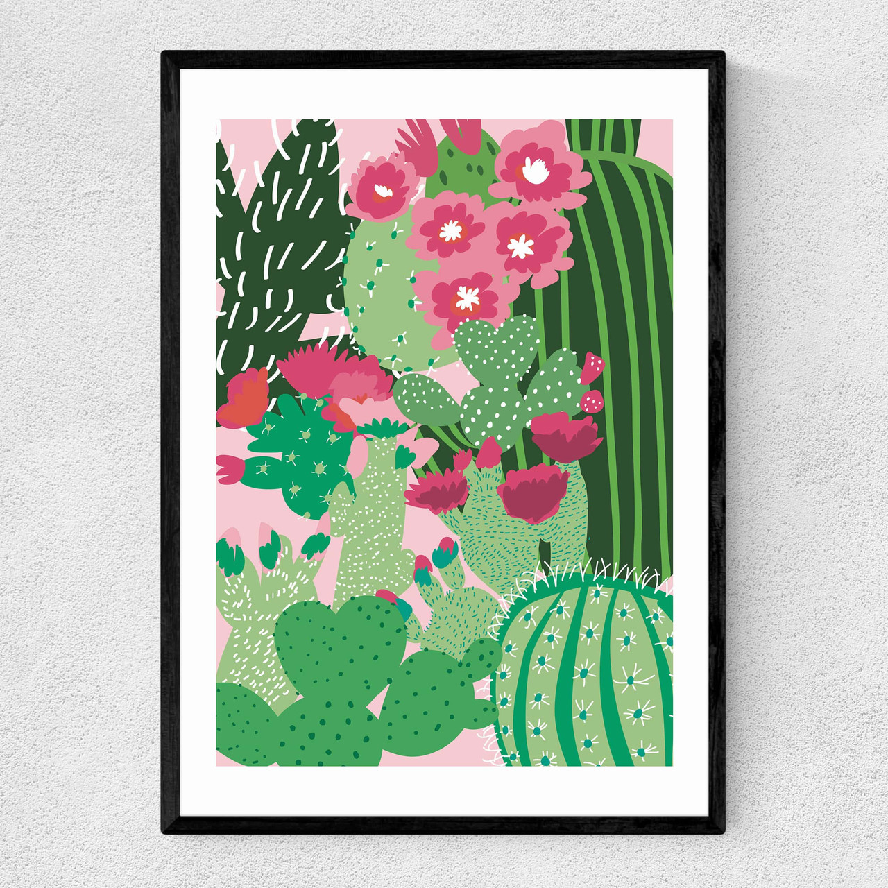 A3 Desert Cactus Art Print