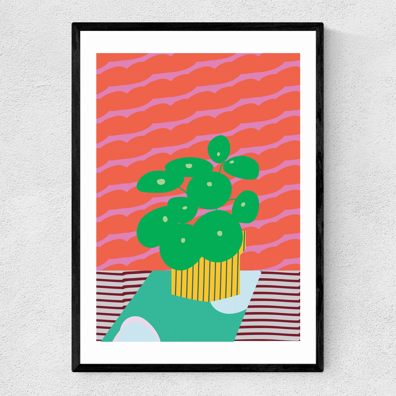 A3 Pilea Plant Art Print