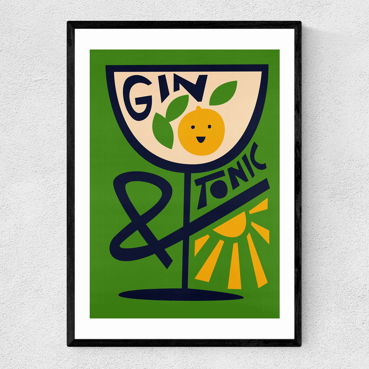 East End Prints  A3 Gin and Tonic by Fox and Velvet Print