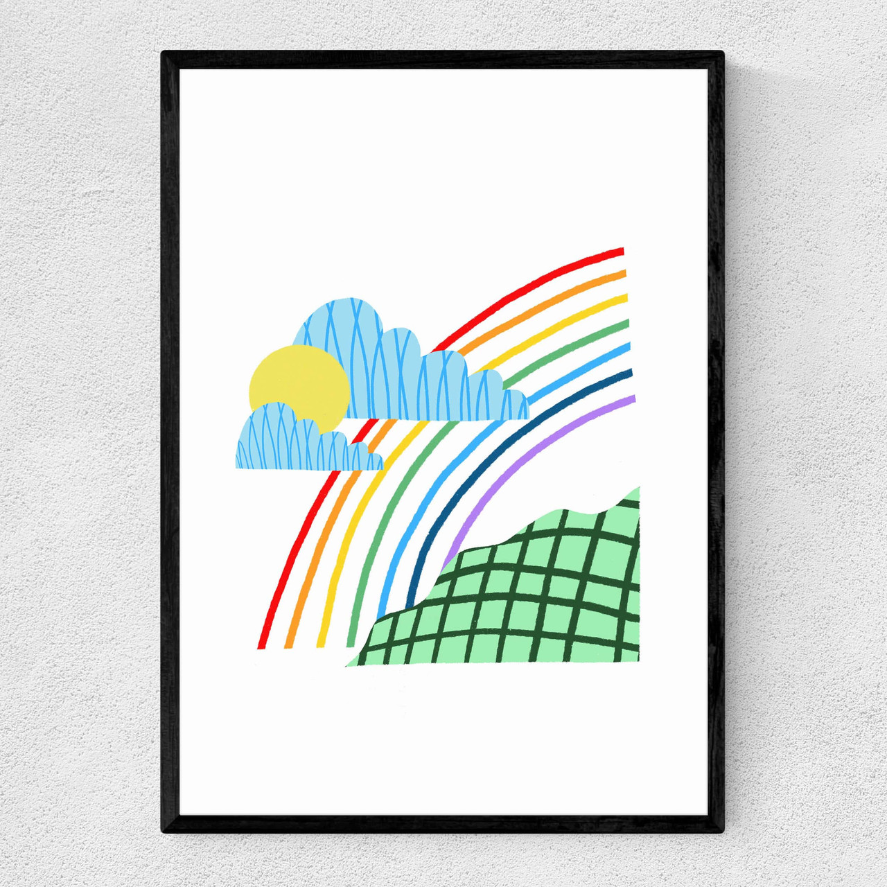 A3 Rain Bow Days Print