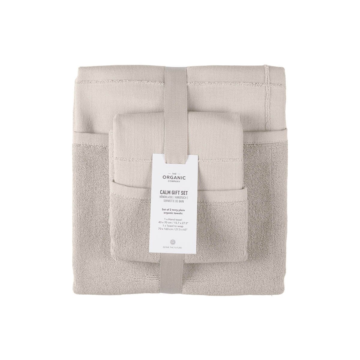 Towels set - organic cotton - Calm Gift Set from TOC