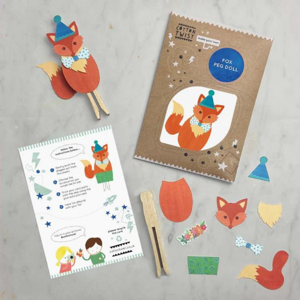 : Make Your Own Fox Peg Doll Kit