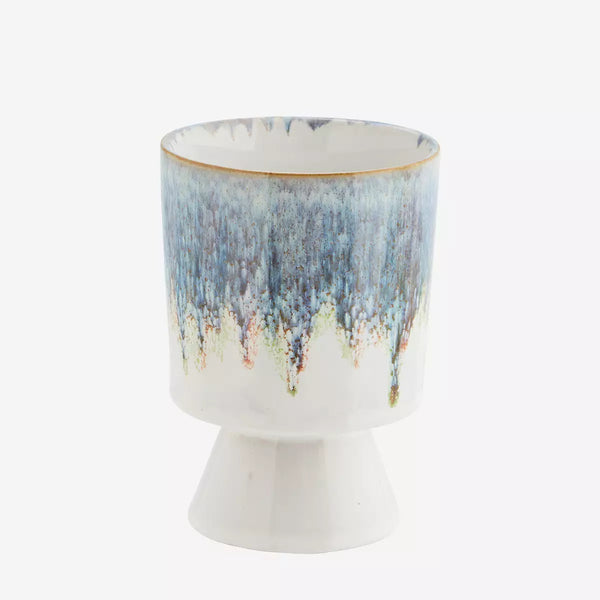 Large Mottled Drip Glaze Plant Pot