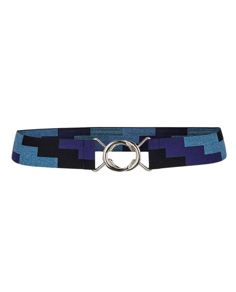 Cocouture Elastic Blue Block Belt