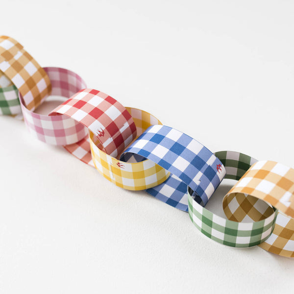Cotton Clara Gingham Paper Chain Easy Paper Craft Kit