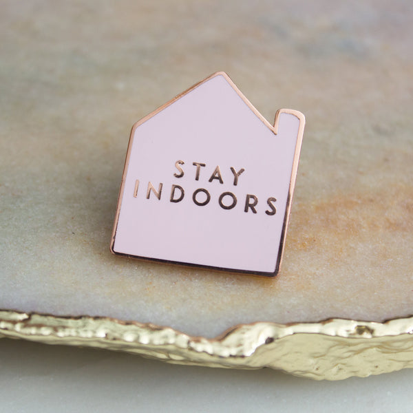 Sparrow and Wolf Go Outside/stay Indoors Double Pin Set