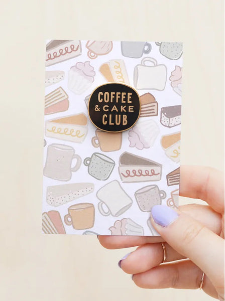 Alphabet Bags ‘coffee And Cake Club’ Enamel Pin