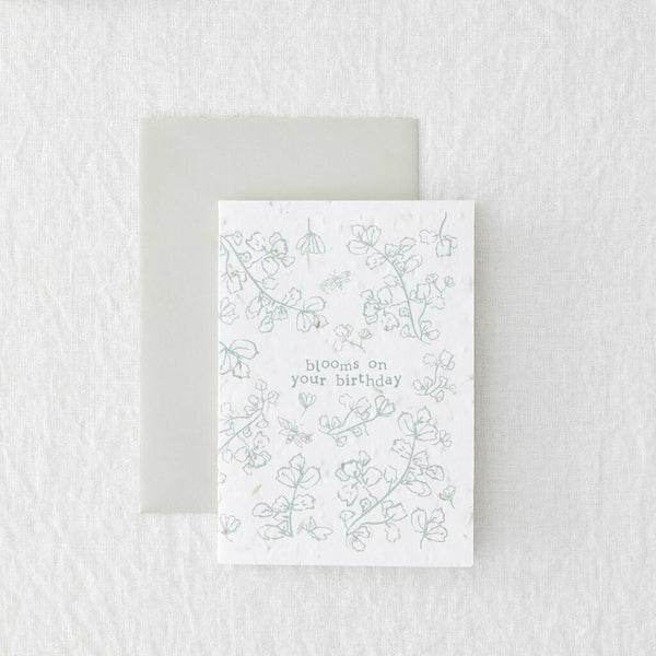 Blooms On Your Birthday Seed Card