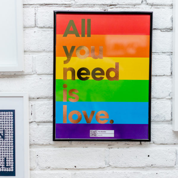 Say It With Songs All You Need Is Love Print With Song