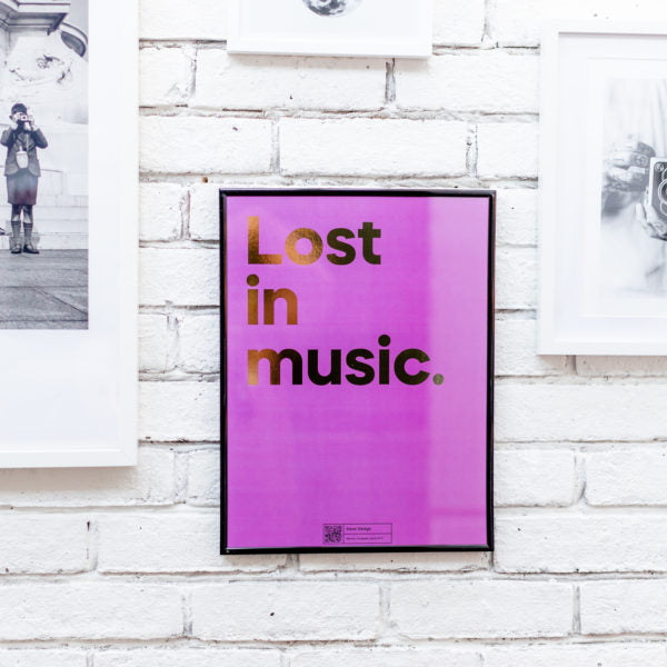 Say It With Songs Lost In Music Print With Song