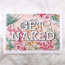 Gem Pang Illustration Get Naked Print