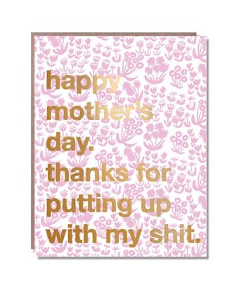 Egg Press  Happy Sweary Mother’s Day Card