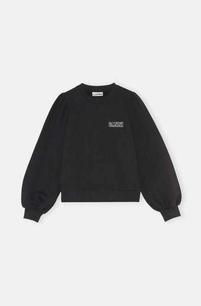 Isoli Puff Shoulder Sweatshirt - Black