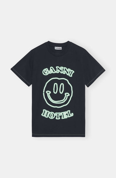 Ganni Hotel T-shirt - Sky Captain