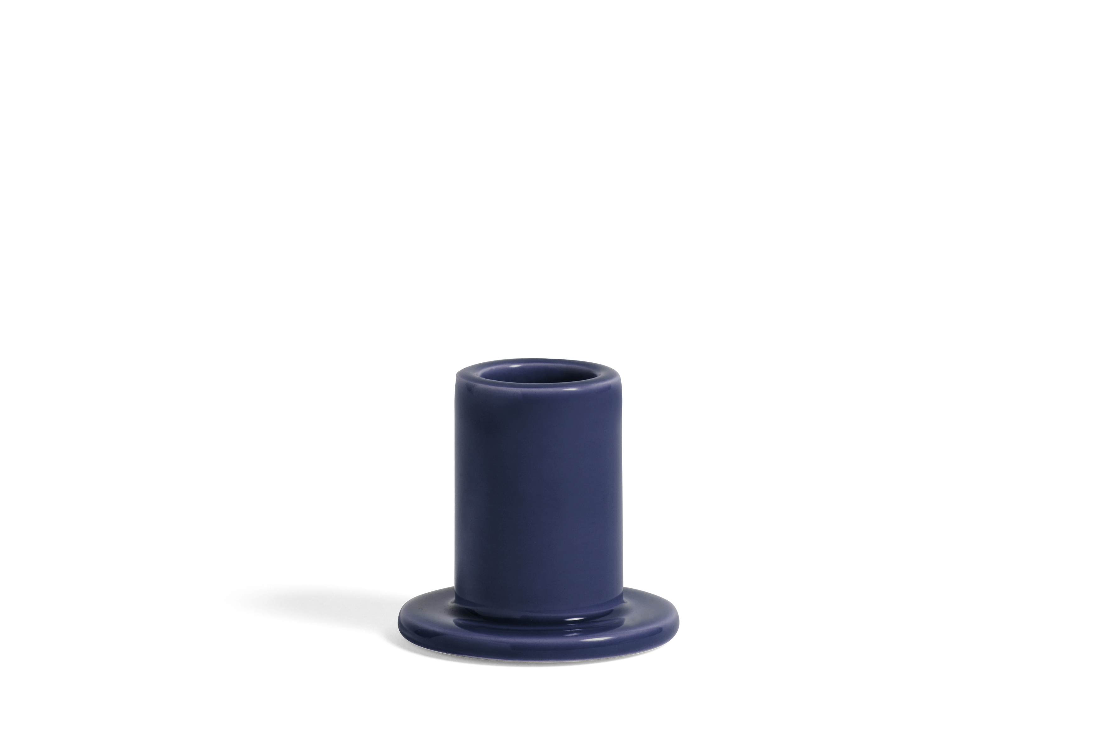 HAY Tube candle holder S Midnight blue