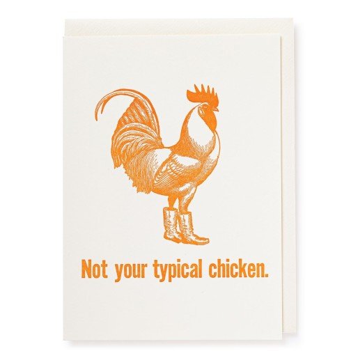 Archivist Not Your Typical Chicken - Greeting Card