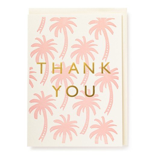 Archivist Thank You Palm Tree- Greeting Card