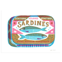 Sardines A4 Riso Print