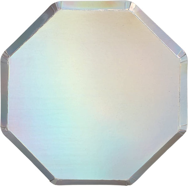 Meri Meri (184582) Silver Holographic Plates Xs