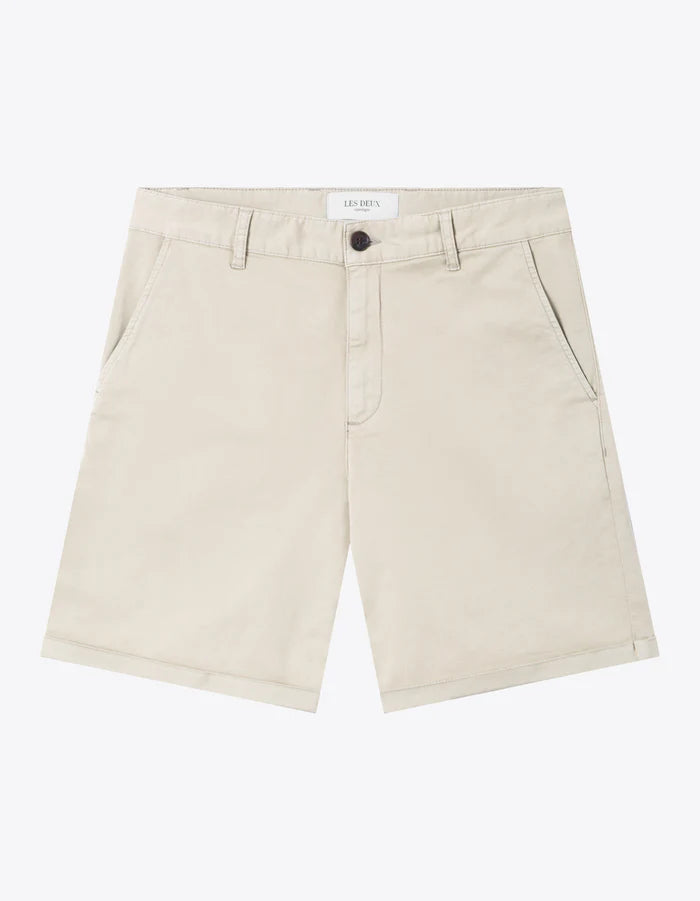 Pascal Light Chino Shorts - Oyster Grey