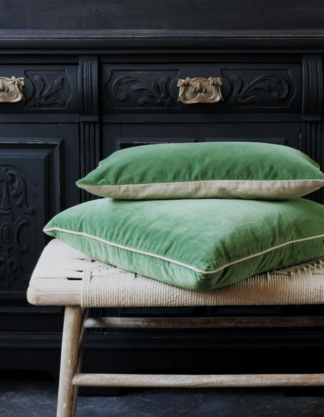 Morgan & Wright Emerald Velvet Cushion