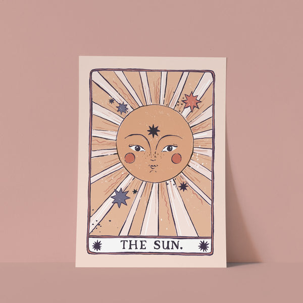 Tarot Sun Art Print .