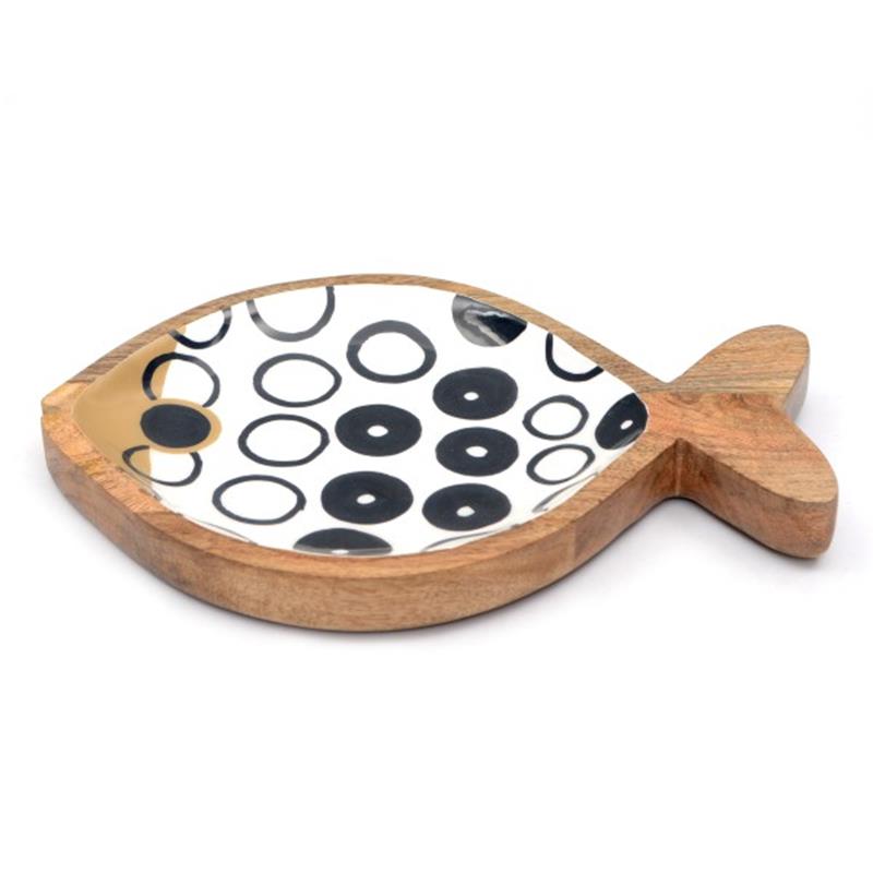 Only Natural Platter mango Wood Fish