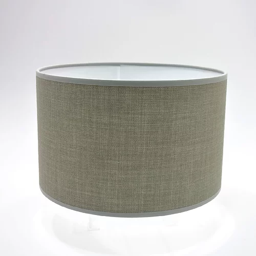 Linen Drum Lampshade - Earl Grey - Medium
