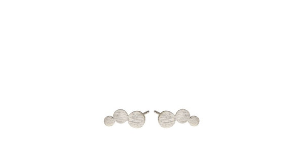 Pernille Corydon Small Multi Coin Earsticks Earrings In Silver