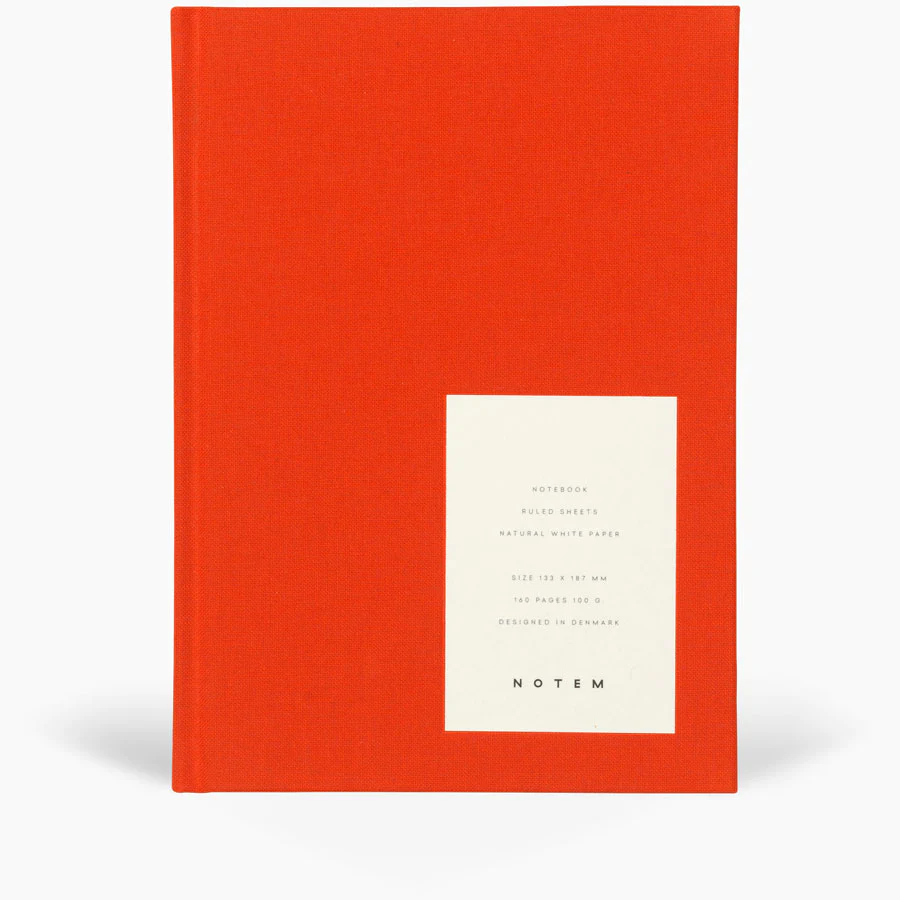 NOTEM Notebook Medium - Bright Red 