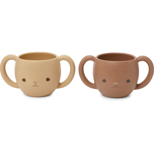 Konge Slojd (ks3580) 2 Pack Cutie Cups - Copper Brown / Rose Sand