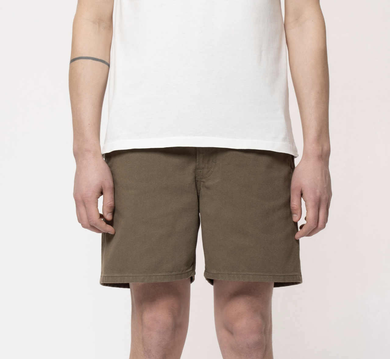Nudie Luke Shorts Solid Faded Green