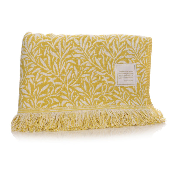 Yellow William Morris Throw