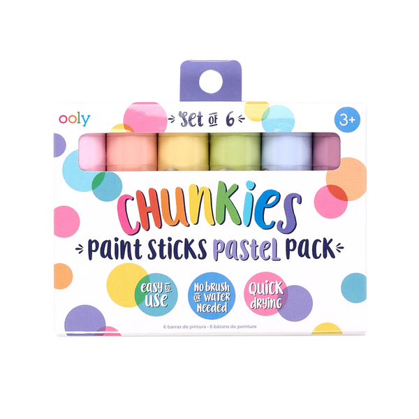 Ooly Chunkies Paint Sticks - Pastel - Set Of 6