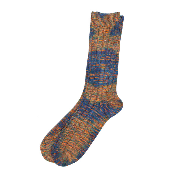 Anonymous-ism Mix Tie Dye Crew Sock - Orange