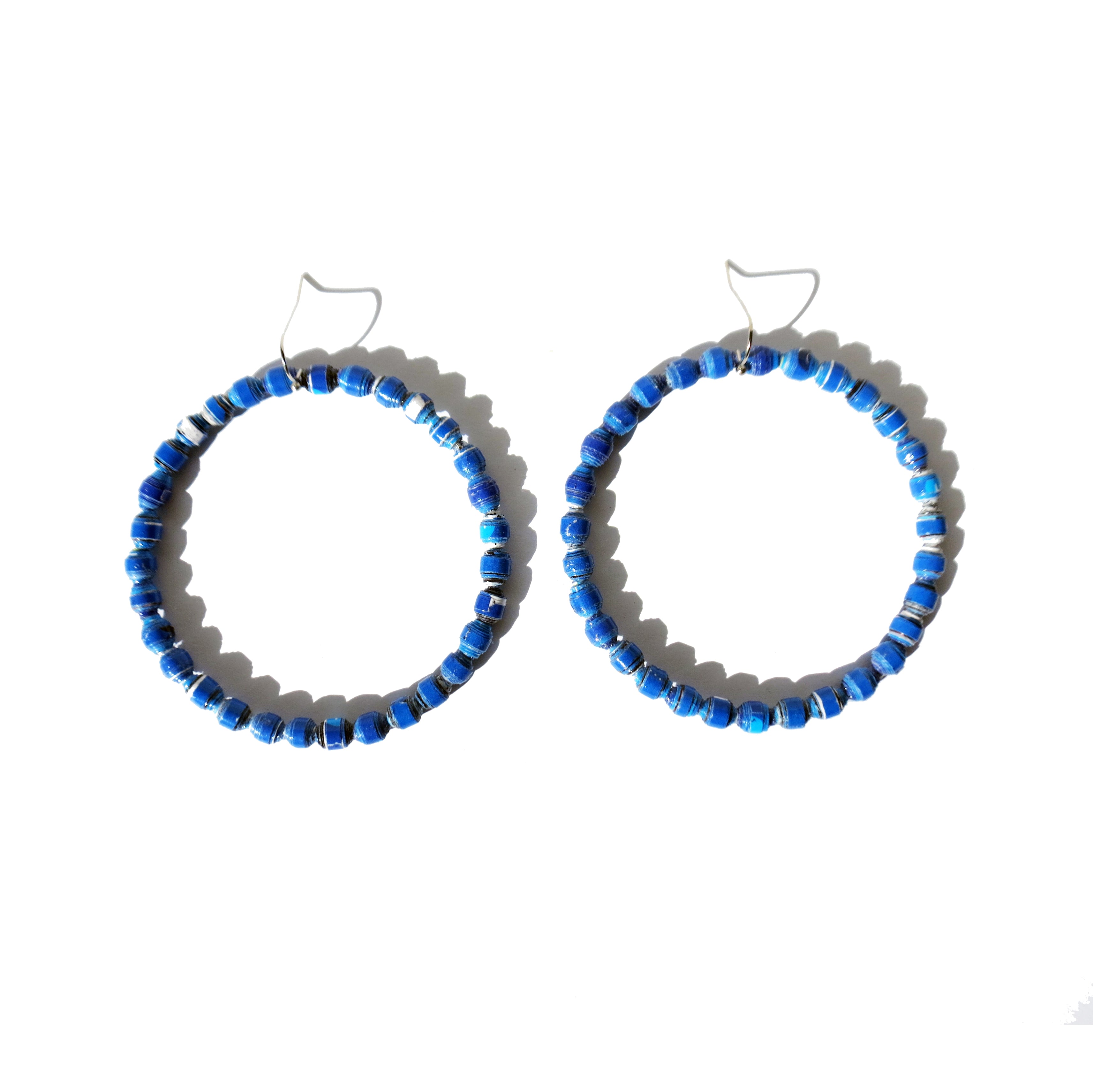 Quazi Quazi Design Bead Charm Hoop In Blue