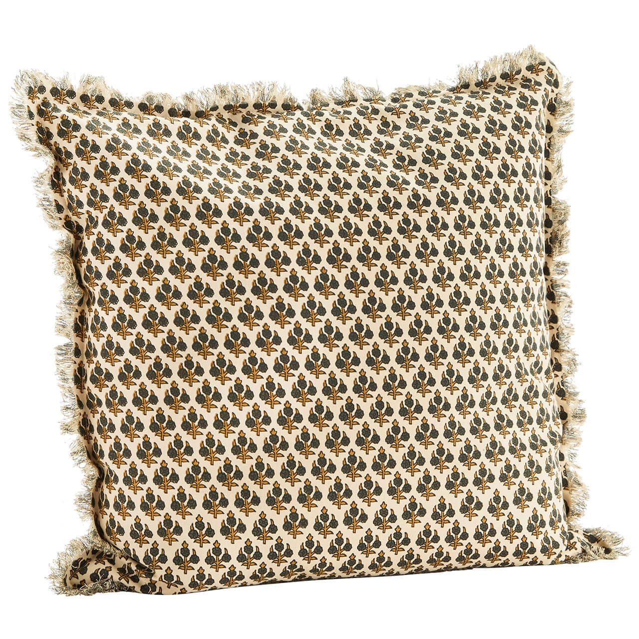 Cushionhuelle beige-oliv