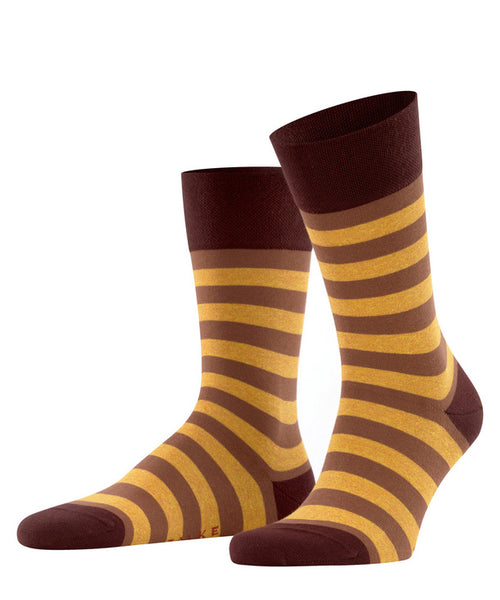 Burgundy Sensitive Mapped Line Socks