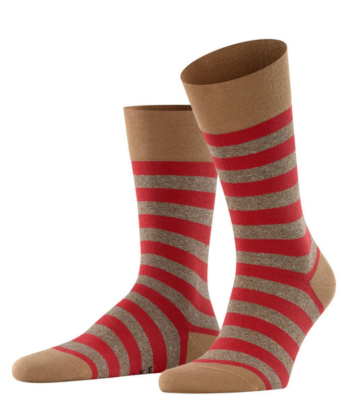 Toffee Sensitive Mapped Line Socks