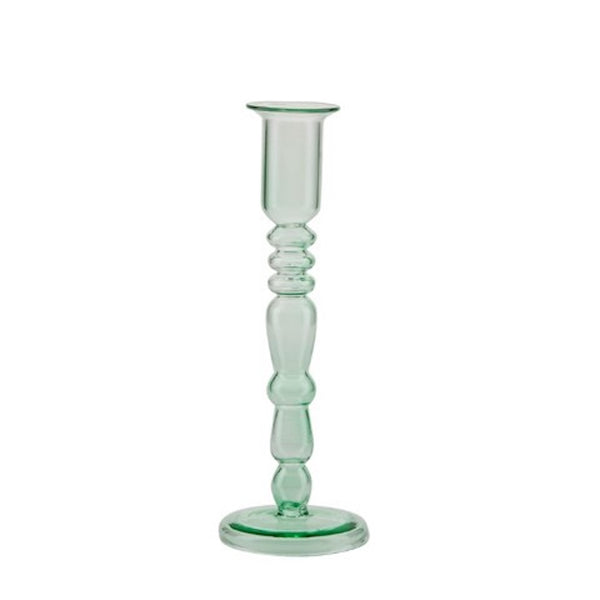 Green Glass Candleholder