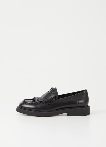 Alex W Black Loafer Shoes