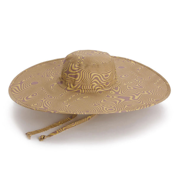 Baggu Packable Sun Hat - Trippy Swirl Caramel