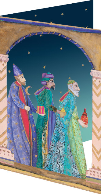 Three Kings Lasercut Cards Pack of 5