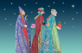 Roger la Borde Three Kings Foiled Cards Pack of 8