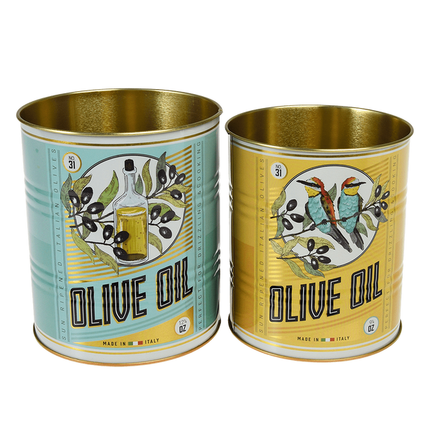 Rex London Olive Oil Storage Tins