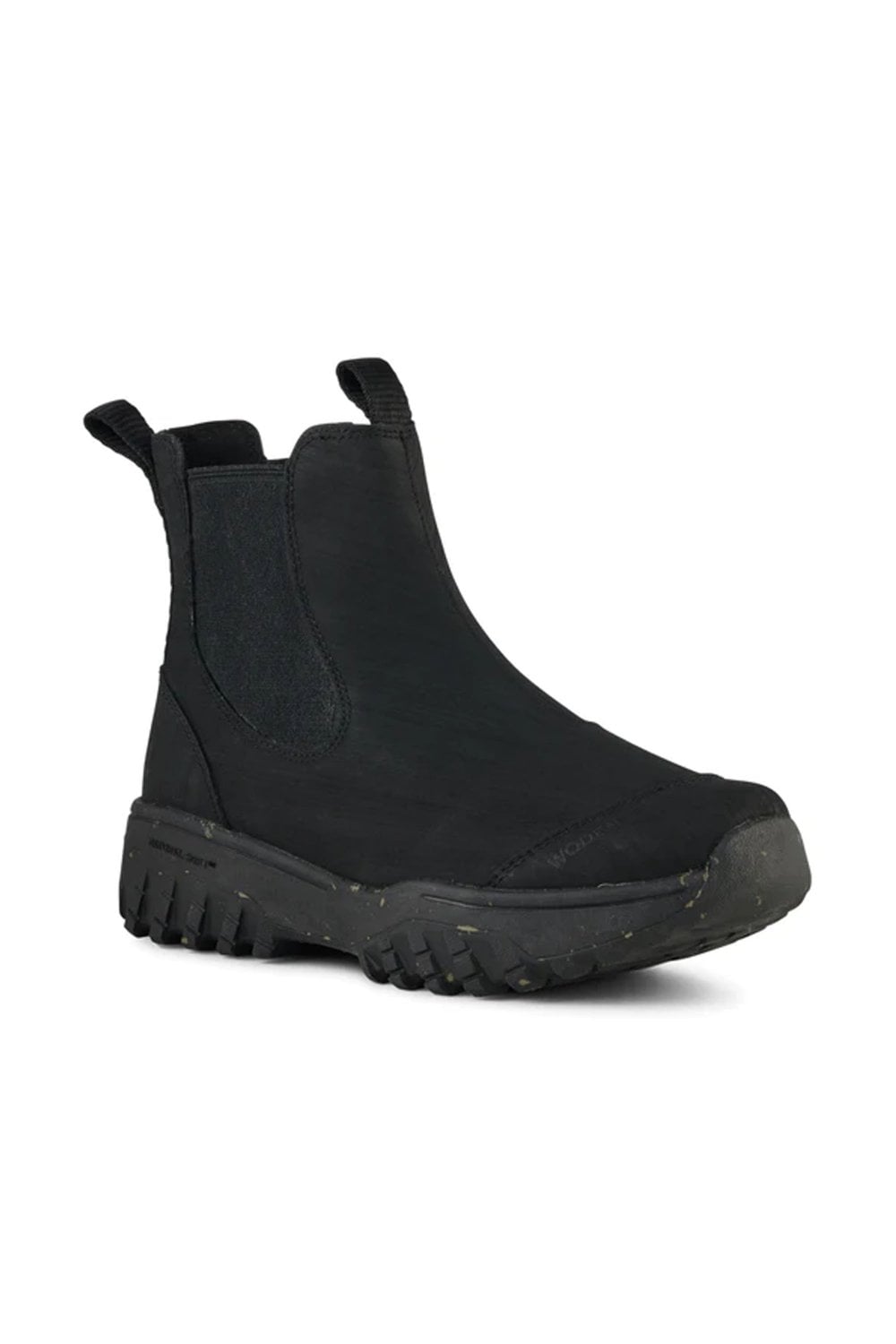Woden Magda Rubber Track Boot In Black