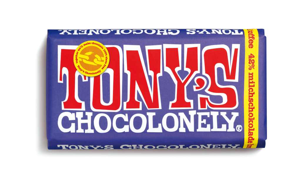 Tony's Chocolonely Milk Chocolate Pretzel Toffee 42% 180g