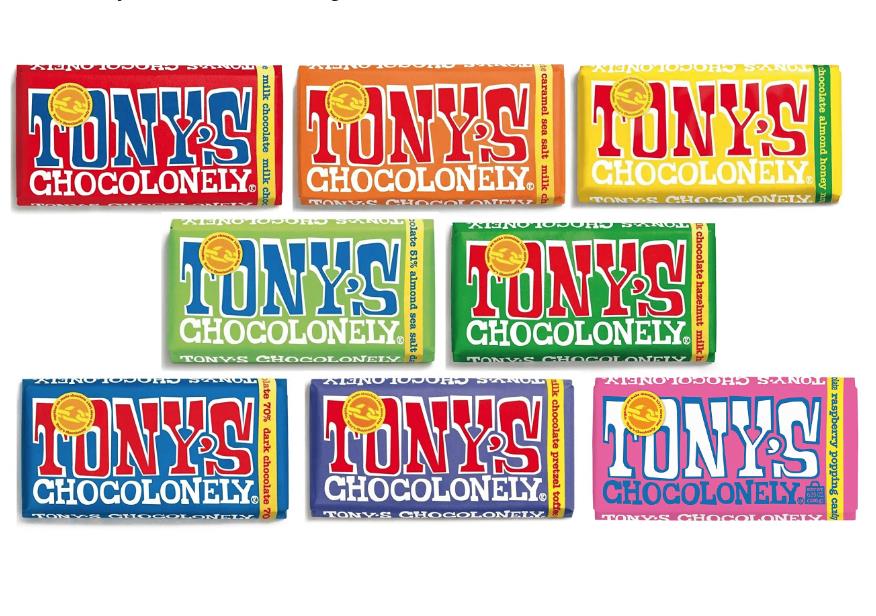 Tony's Chocolonely Chocolate 180g Each - 8 Pack