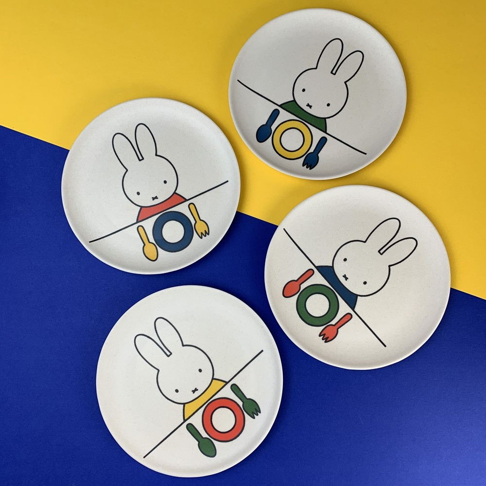 Magpie Miffy Set of 4 Food Bamboo Plates