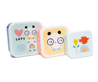 Petit Monkey Lunch Box Set Panda Love
